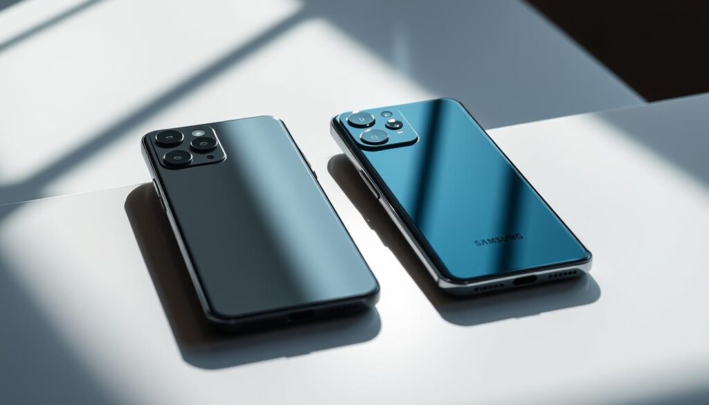 Apple vs Samsung smartphone comparison 2025